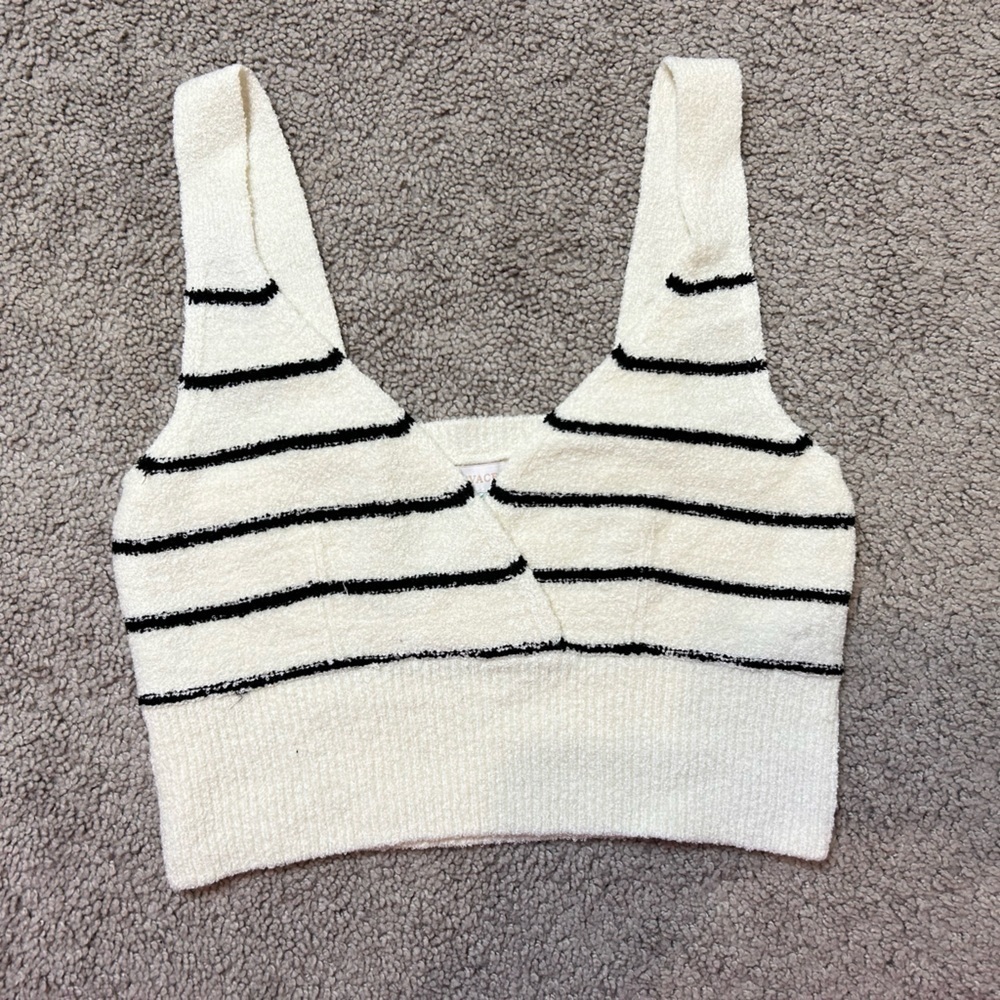 Olivaceous Knit Cropped Top